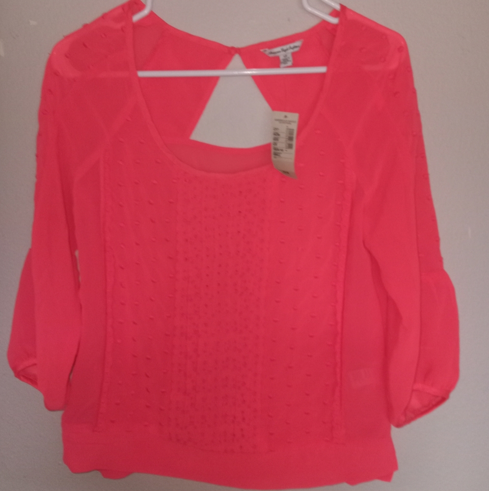 CORAL AMERICAN EAGLE BLOUSE Size S/P